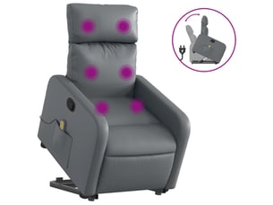 Fauteuil fixe  <strong></strong> Tissu gris