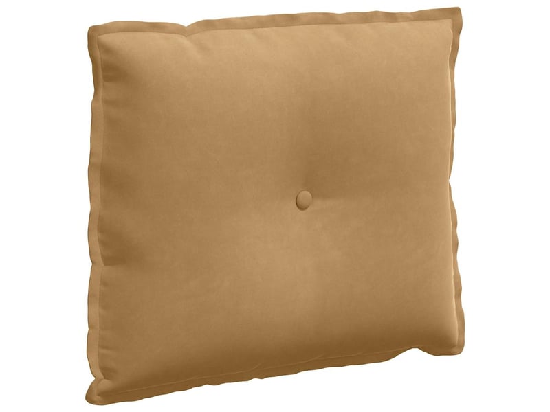 Coussin de dos, coussin de dossier marron 60 x 50 cm tissu en velours côtelé cf54813 - Conforama A