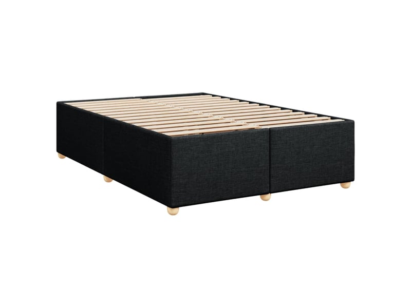 Lit double- lit adulte -  cadre de lit sans matelas noir 140x200 cm tissu  - Conforama B