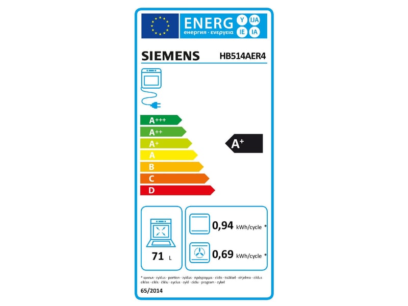 Four siemens hb514aer4 3600 w 71 l  - Conforama B
