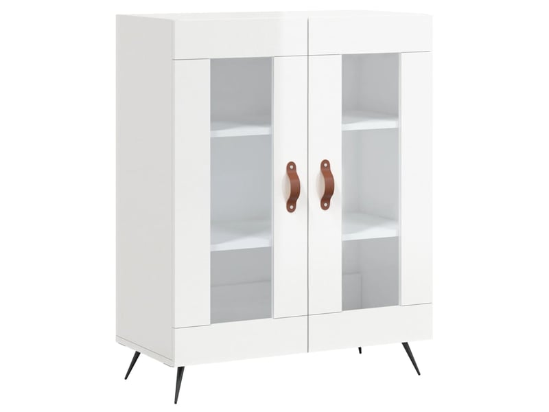  Buffet - bahut - meuble de rangement blanc brillant 69,5x34x90 cm bois d'ingénierie  - Conforama A