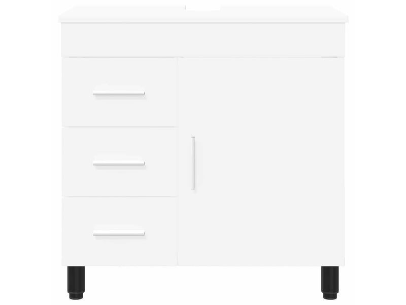  Unité de vanité de salle de bain, meuble de rangement blanc 60x35x60 cm shl9396  - Conforama E