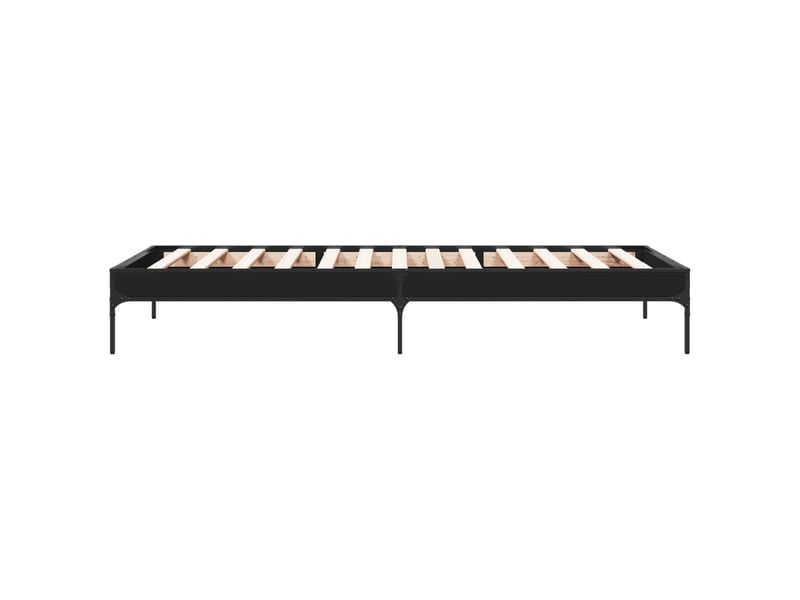  Lit simple- lit adulte -  cadre de lit sans matelas noir 100x200 cm  - Conforama D
