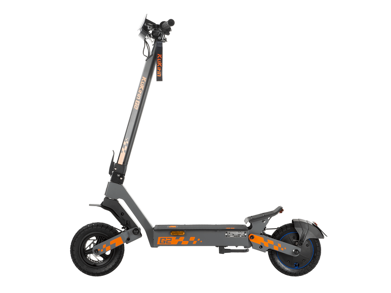 Trottinette électrique pliable kukirin g2, autonomie 65km, pneus 10, max 25 kmh, noir  - Conforama A