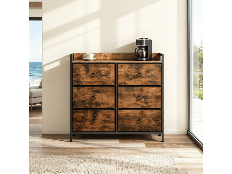  Armoire d'entrée modèle stable, meuble rangement, buffet salon robuste 1 pièce  - Conforama B