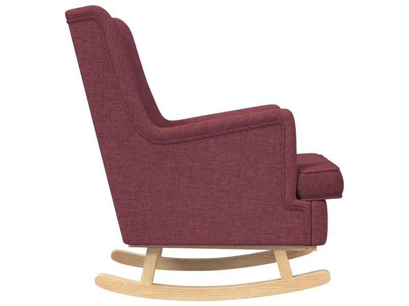  Vidaxl chaise à bascule bordeaux 62 x 80 x 85 cm tissu  - Conforama E