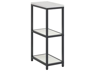 Étagère de cuisine, étagère de rangement hattem blanc 30x50x92cm acier