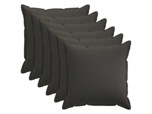 Lot de 6 housses de coussin houten gris foncé 65 x 65 cm cf49984