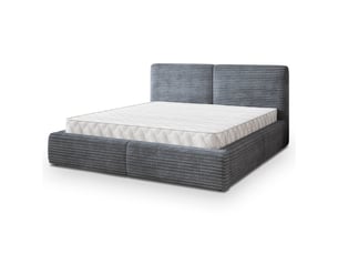 Lit coffre 140x200 cm MASSENO   coloris gris