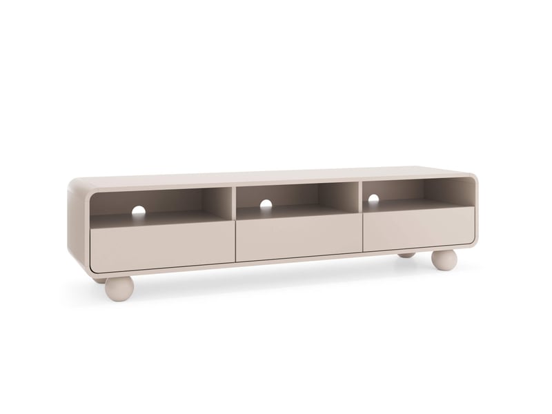  Meuble tv alba avec 3 tiroirs en bois 180cm ALBA - Conforama D