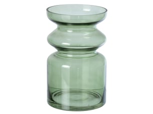 Vase design en verre kurt 25cm vert olive