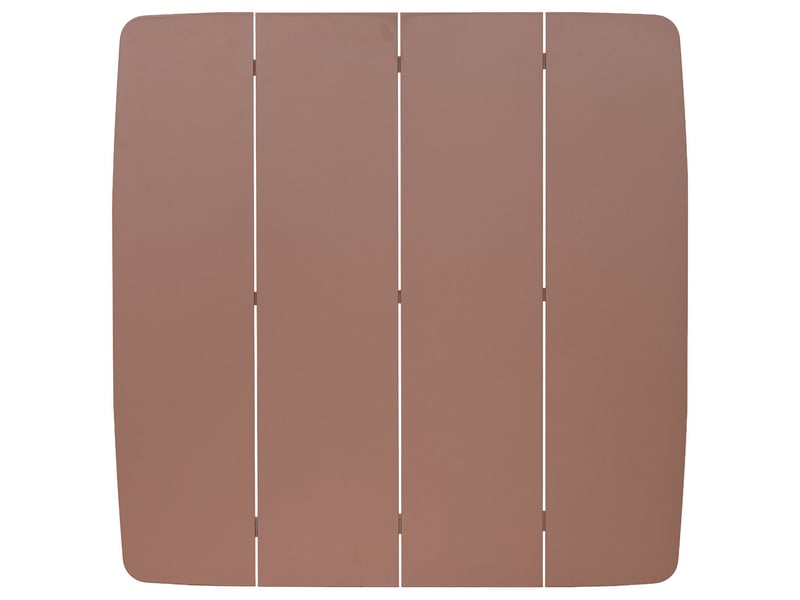  Table en aluminium brun 90x90x75h cm  - Conforama D