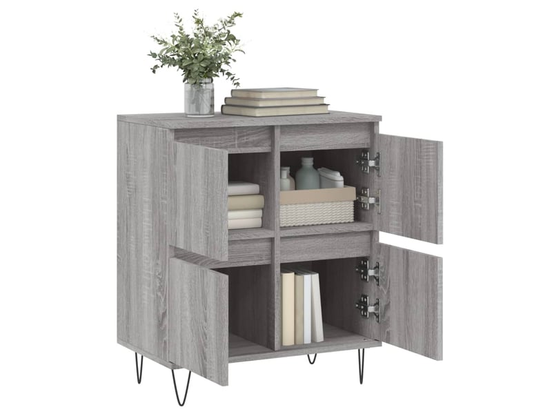  Buffet - bahut - meuble de rangement sonoma gris 60x35x70 cm bois d'ingénierie  - Conforama D