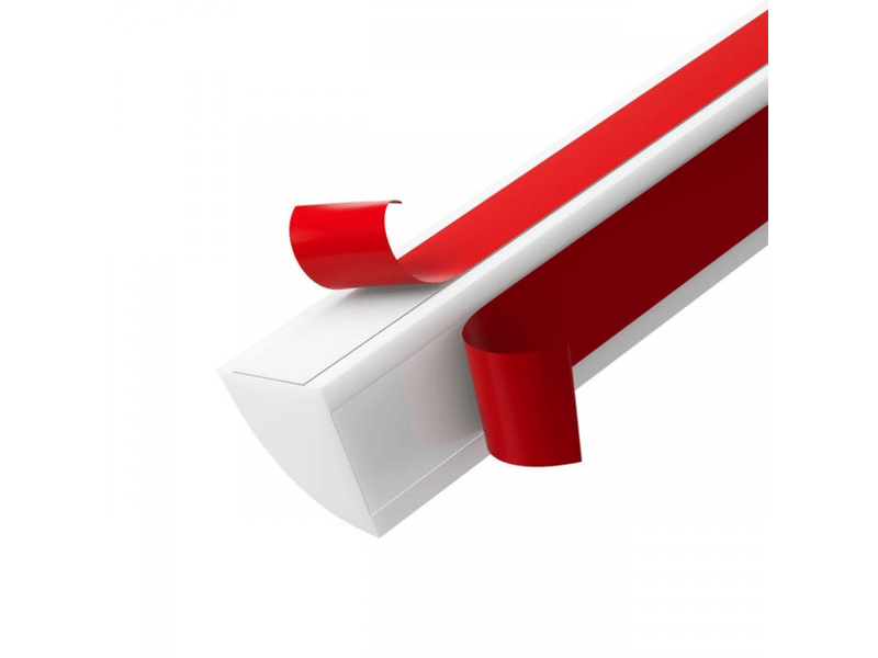  Moulure murale à coller, protection d'angle, décoration flexible pour carrelage et bords de murs, protection et décoration de meubles, 2m, blanc  - Conforama A