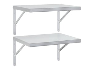 Etagère 50 cm coloris argenté  
