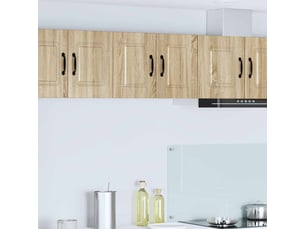 Meuble mural de cuisine | armoire de cuisine 2 pcs chêne sonoma bois d'ingénierie shl6785