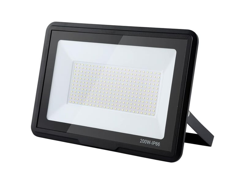  Projecteur led d'extérieur 200 w, éclairage de sécurité étanche ip66 pour jardin, cour et parking (blanc froid, 200 w)  - Conforama A