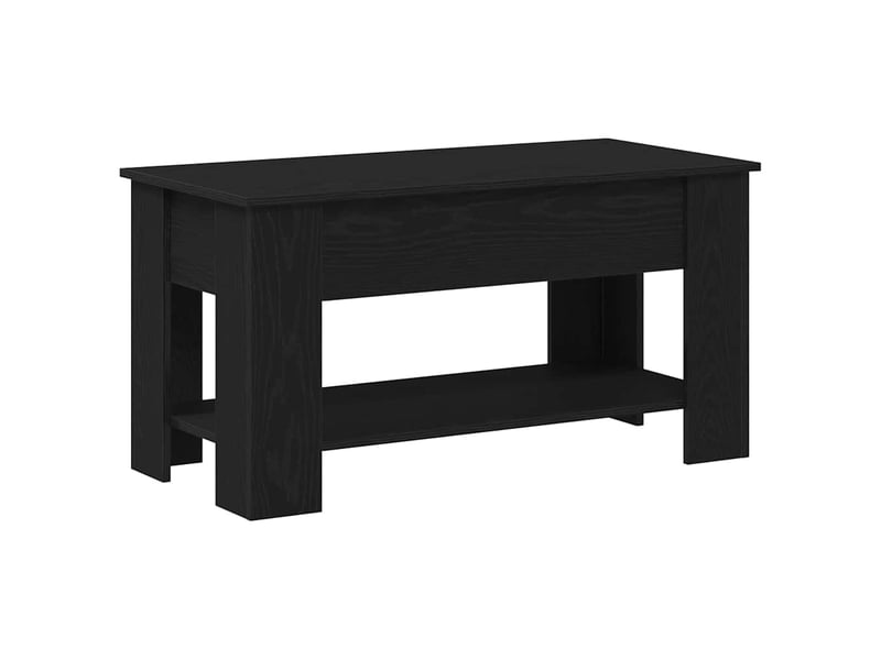  Table basse - table de salon - table à thé chêne noir 101 x 49 x 52 cm bois d'ingénierie  - Conforama A