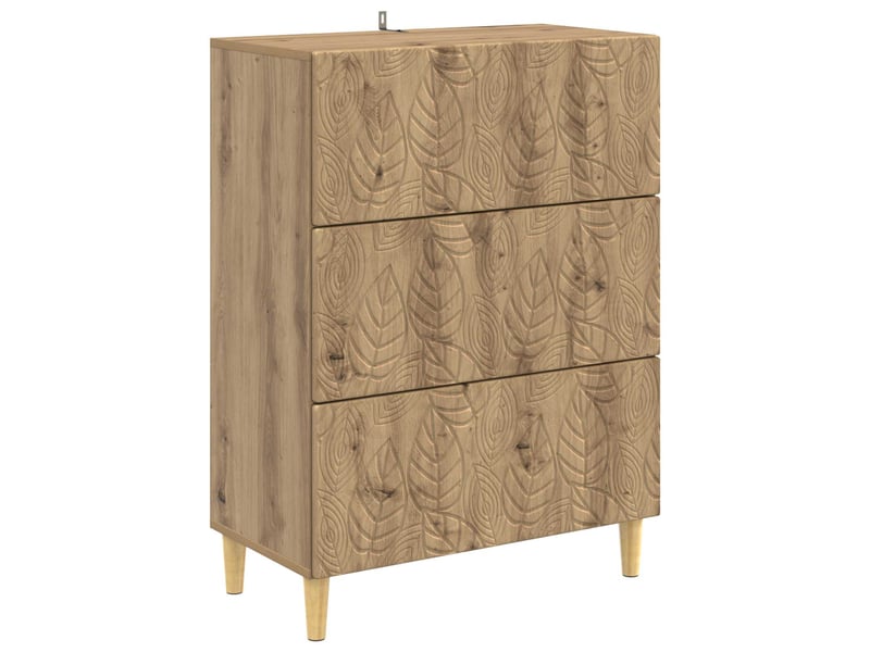  Armoire de rangement bureau, armoire à tiroirs 66 x 34,5 x 90 cm bois d'ingénierie shl9862  - Conforama A