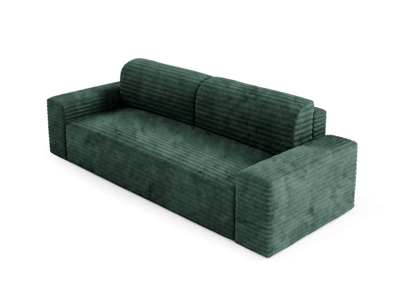 Canapé coco avec fonction de couchage couleur : tilia vert fonce - Conforama D