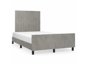 Lit 2 places 120x190cm    coloris gris
