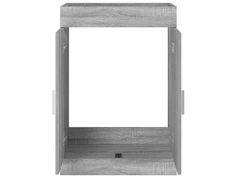  Meuble sous lavabo de salle de bain, commode sonoma gris shl6769  - Conforama D