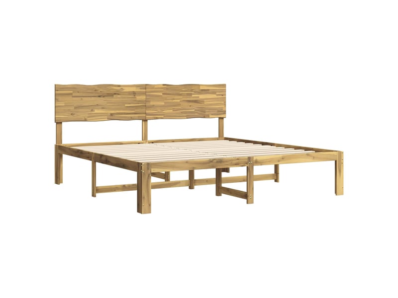 Lit double- lit adulte -  cadre de lit double avec tête de lit rostock blanc 200 x 200 cm  - Conforama B