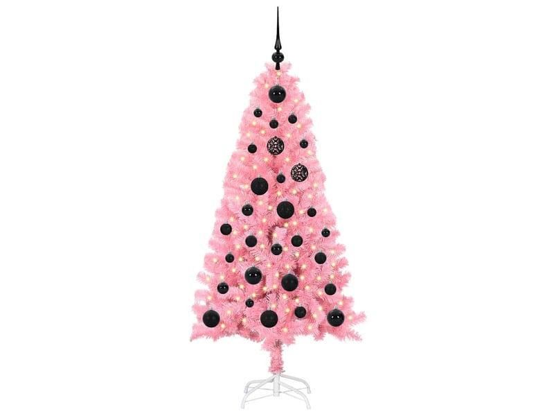  Sapin de noël, arbre de noël rose 150 cm pvc shl3669  - Conforama C