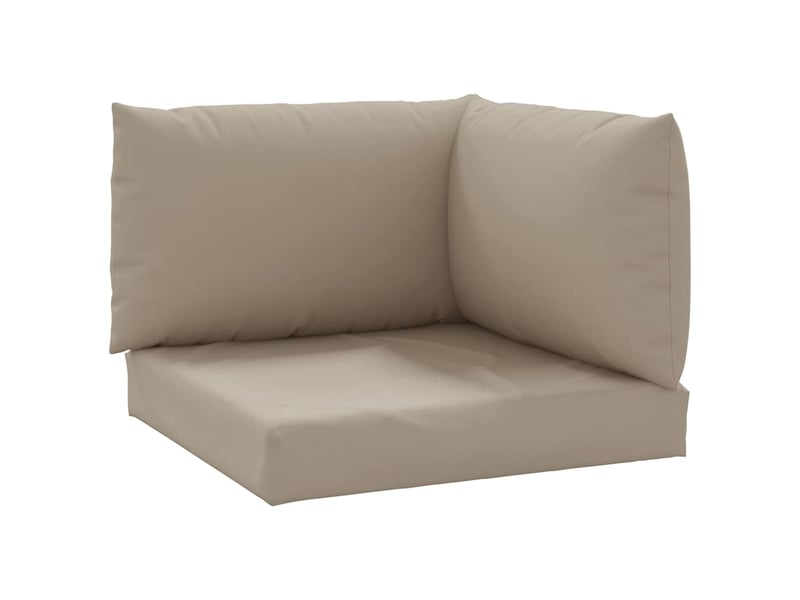  Lot de 3 coussins de palette, coussins de canapé taupe tissu oxford cf59717  - Conforama A