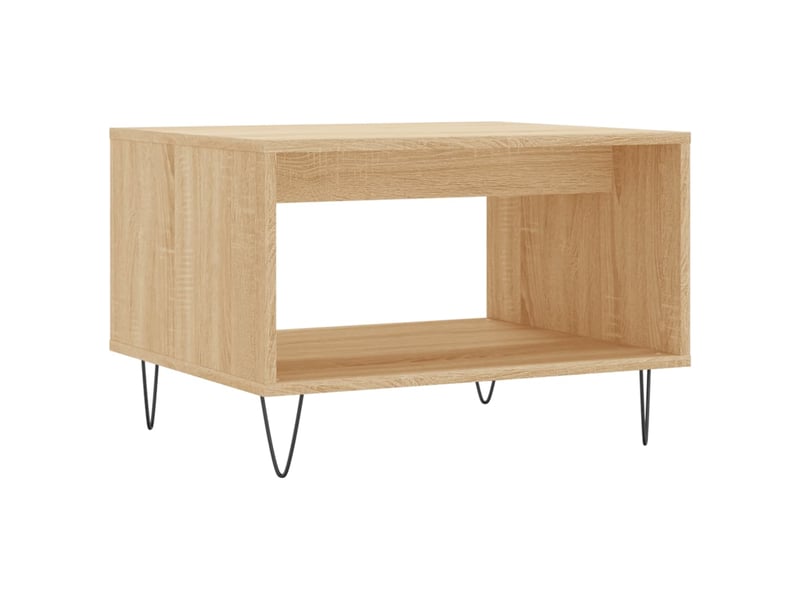  Table basse | table de salon chêne sonoma 60x50x40 cm bois d'ingénierie  - Conforama A