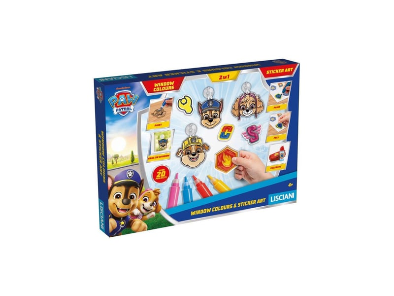  Decor fenetre pat patrouille 2 en 1 vitaux a suspendre + stickers amovibles avec coupelles ventouse 10 couleurs LIS8008324118847 - Conforama A