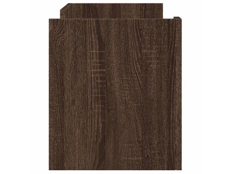  Meuble tv - banc tv - meuble de rangement chêne marron 80x35x40 cm bois d'ingénierie  - Conforama E