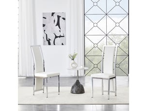 Lot de 2 chaises de salle à manger à dossier haut 109 cm evryae