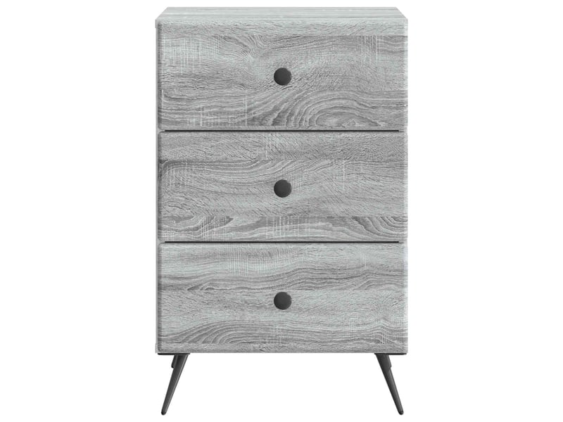 Table de chevet - cabinet de chevet - table de nuit sonoma gris 43 x 41 x 66,5 cm - Conforama D