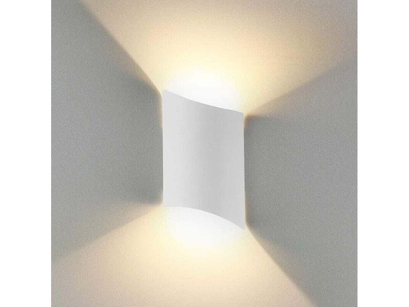 16w applique murale led intérieur extérieur huat en bas applique murale led moderne blanc chaud étanche ip65 intérieur aluminium appliques - Conforama A
