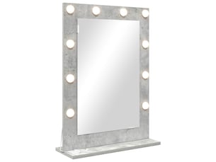 Miroir rectangulaire à fixer coloris gris <strong></strong>  <strong></strong> - 50 cm x 70 cm
