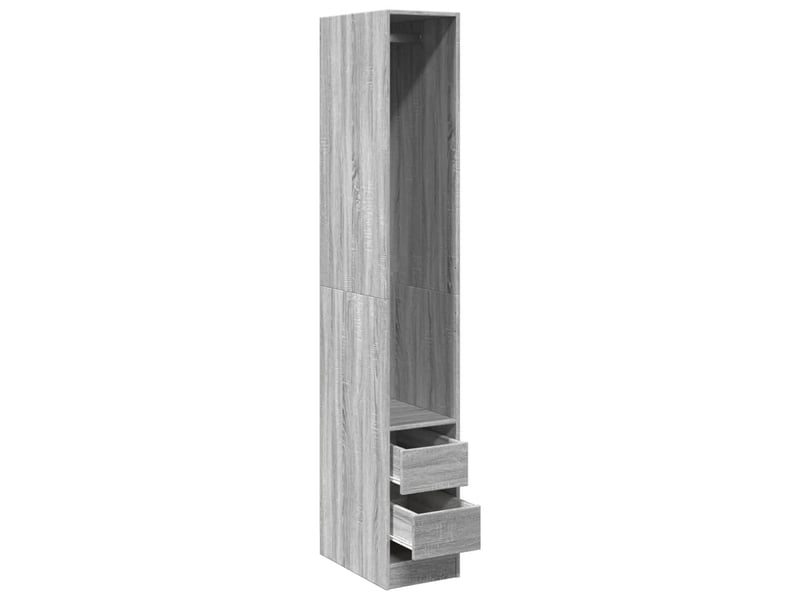  Garde-robe, armoire de rangement sonoma gris 30x50x200 cm bois d'ingénierie shl4263  - Conforama E