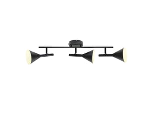 Plafonnier kelvis 3-spot métal noir ,  h. 25 - ip20 - gu10  nordlux intérieur