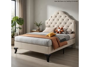 Lit simple 90x200 cm <strong>GUTENACHT</strong>  <strong></strong> coloris beige