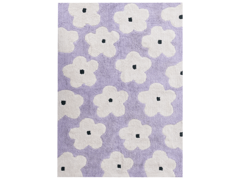 Tapis enfant mokhva violet clair 140 x 200 cm coton  - Conforama A