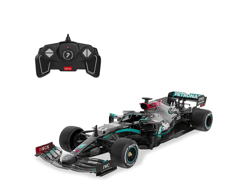  Voiture télécommandée mercedes-amg f1 w11 eq performance 1:18 noir 2,4ghz 402107 - Conforama A