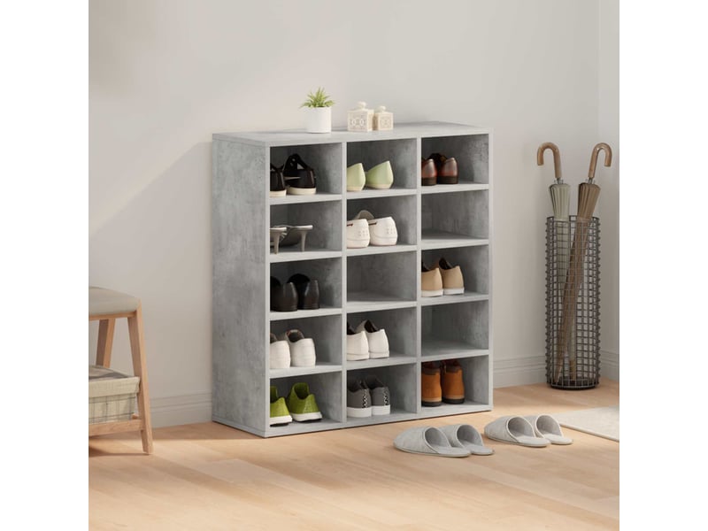  Meuble à chaussure, cabinet à chaussures 77,5x30x83,5 cm bois d'ingénierie shl5638  - Conforama D