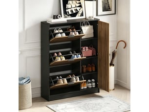 Meuble à chaussures 10 paire(s)  <strong></strong>  <strong></strong> coloris bois clair