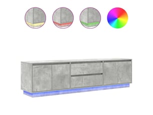 Meuble tv coloris gris 193.5 cm <strong></strong>  <strong></strong>