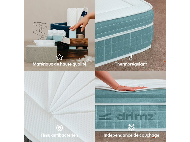  Matelas hybride 90x190x30cm elite - ultra - soutient ferme, accueil enveloppant Ultra - Conforama D