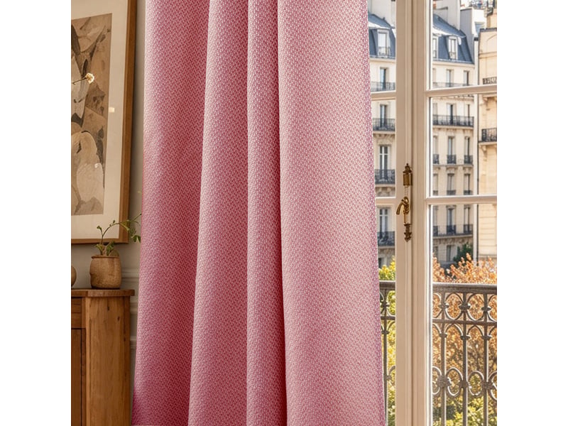  Rideau à œillets 140 x 240 cm victoria fils teints jacquard  - Conforama E
