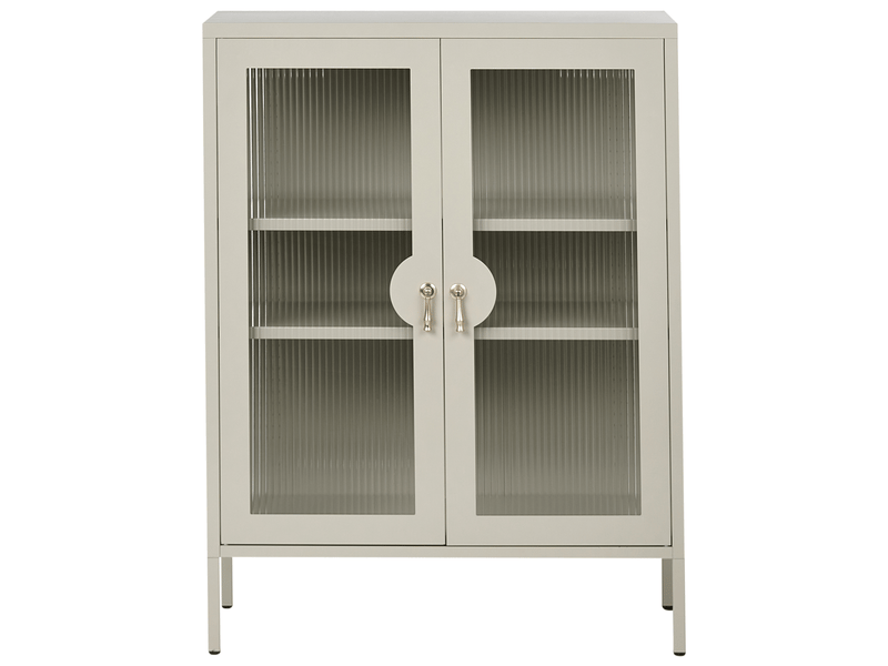 Meuble de rangement gleora métal beige clair  - Conforama E