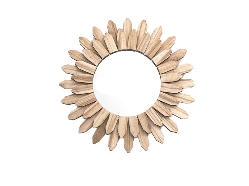  Miroir suspendu soleil – miroir mural de style européen – décoration bohème pour salons et bureaux – 30 cm  - Conforama A