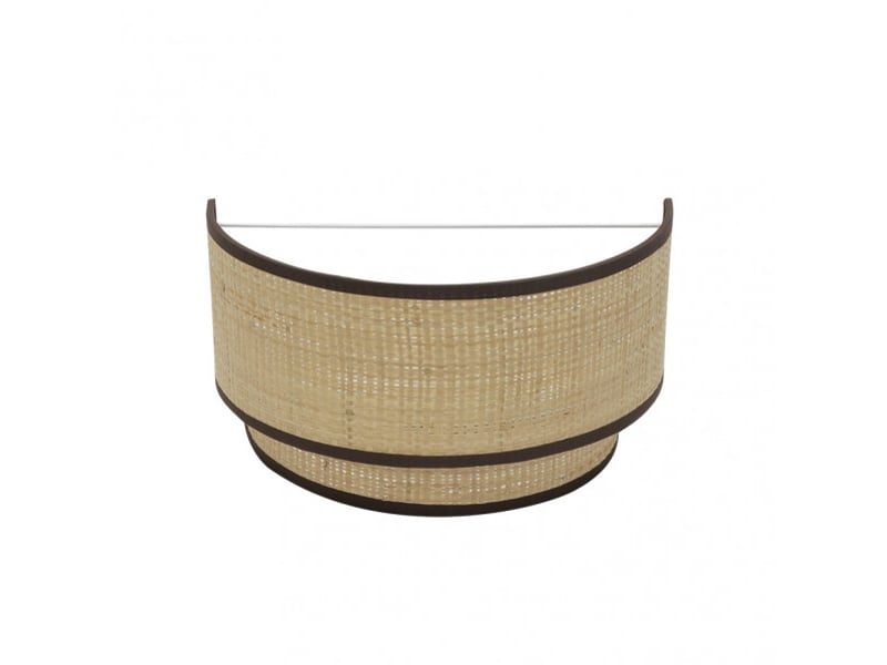  Applique murale fabrilamp roque naturel marron e27 17 x 30 x 15 cm 172861002 - Conforama A