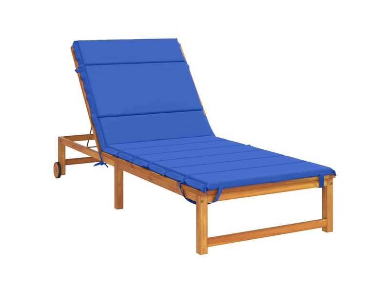  Coussin de transat, coussin pour bain de soleil gemert 100 % polyester bleu royal cf56132  - Conforama C